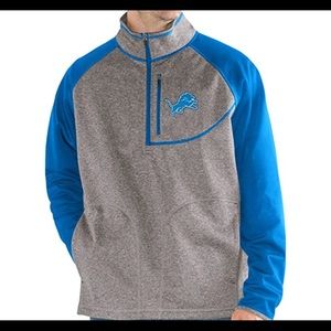NFL Mountain Trail Half Zip Pullover Detroit Lions